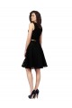 Two Piece Short Lace Bridesmaid Dress with Jewel Neckline UK