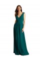 Long A-Line Lace and Chiffon Bridesmaid Dress with Open Back UK