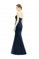 Long Mermaid Full Length Strapless Satin Bridesmaid Dress UK
