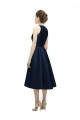 Halter Neck Short Tea Length Sleeveless Satin Bridesmaid Dress UK
