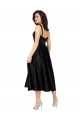 Short Square Neck Satin Bridesmaid Dress with Beading UK