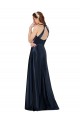 Long Formal Satin Bridesmaid Gown with Halter Neckline UK