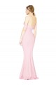 Full Length Off the Shoulder Bridesmaid Dress with Twist Front UK
