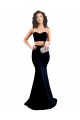Two Piece High Neck Crepe Bridesmaid Dress UK