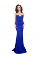 Sweetheart Flower Neckline High Neck Crepe Bridesmaid Dress UK