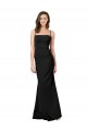 Fit and Flare Slim Crepe Bridesmaid Dress with Cutout Back UK