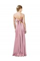 Fit and Flare Slim Crepe Bridesmaid Dress with Cutout Back UK