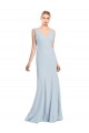 Sleeveless Seamed Bodice Trumpet Bridesmaid Dress UK