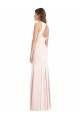Diamond Cutout Back Trumpet Bridesmaid Dress with Front Slit UK