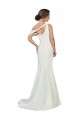 One Shoulder Crepe Bridesmaid Dress with Draped Off the Shoulder Strap UK