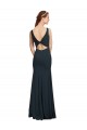 Sleeveless Bateau Neckline Crepe Bridesmaid Dress with Twist Back UK