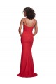 Spaghetti Strap Slip Neckline Crepe Bridesmaid Dress UK