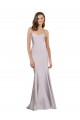 Crepe Mermaid Bridesmaid Dress with Low Back UK