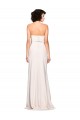 Strapless Crepe Fitted Bridesmaid Dress with Twist Bow UK