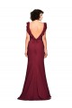 Crepe Slip Bridesmaid Dress with Ruffled Straps UK