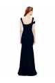 Sleeveless Crepe Mermaid Bridesmaid Dress with Side Slit UK