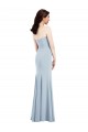Strapless Notch Crepe Bridesmaid Dress with Front Slit UK