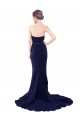 Strapless Sweetheart Neckline Crepe Bridesmaid Dress with Satin Waistband UK
