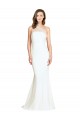 Soft Tulle Shoulder Overlay Mermaid One Shoulder Crepe Bridesmaid Dress UK