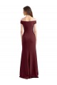 Off the Shoulder Fit and Flare Stretch Crepe Bridesmaid Dress UK