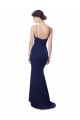 Deep V-Neck Spaghetti Straps Mermaid Crepe Bridesmaid Dress UK