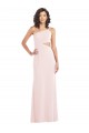 Flirty One Shoulder Midriff Cutout Maxi Bridesmaid Dress UK