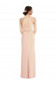 Halter Criss Cross Cutout Back Maxi Bridesmaid Dress UK