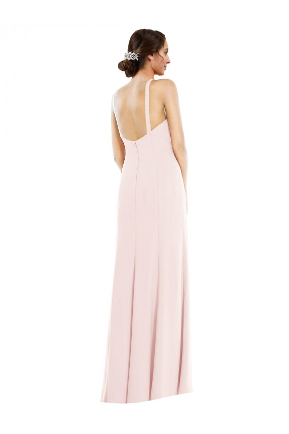Criss Cross Halter Princess Line Trumpet Bridesmaid Dress UK