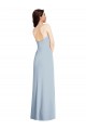 Strapless Scoop Back Maxi Bridesmaid Dress with Front Slit UK