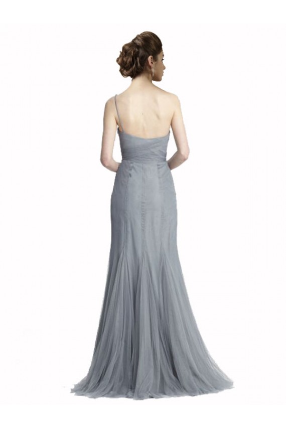One Shoulder Tulle Fit and Flare Bridesmaid Dress UK
