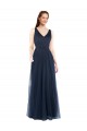V-Neck Soft and Simple Tulle Bridesmaid Dress UK