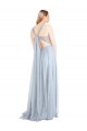 Sweetheart Spaghetti Straps Long Tulle Bridesmaid Dress with Criss Cross Back UK