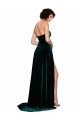 Sweetheart Fluid Velvet Bridesmaid Dress with High Split UK